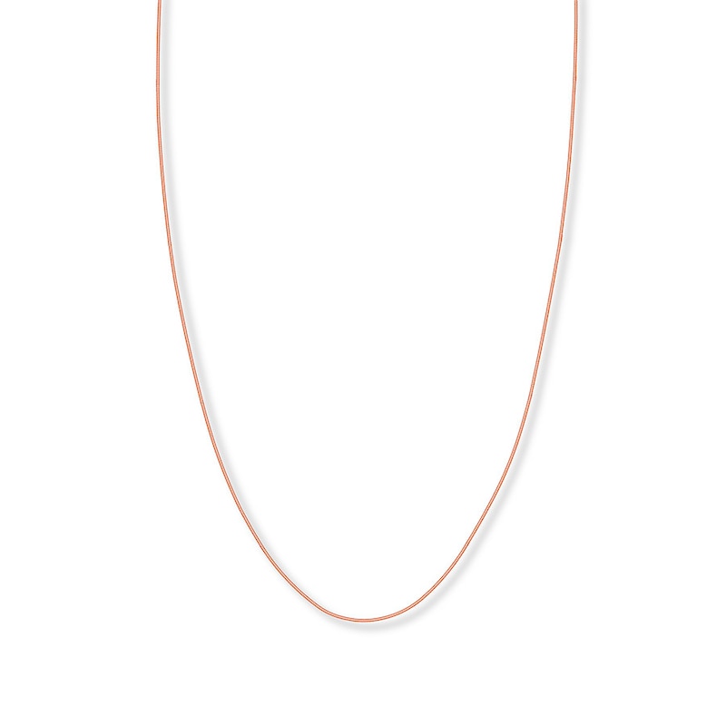 Main Image 1 of Snake Chain Hollow 14K Rose Gold 18&quot;