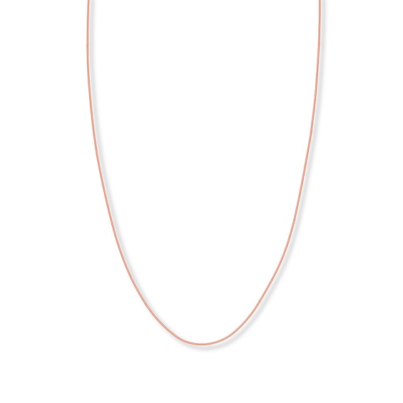 Snake Chain Hollow 14K Rose Gold 20"