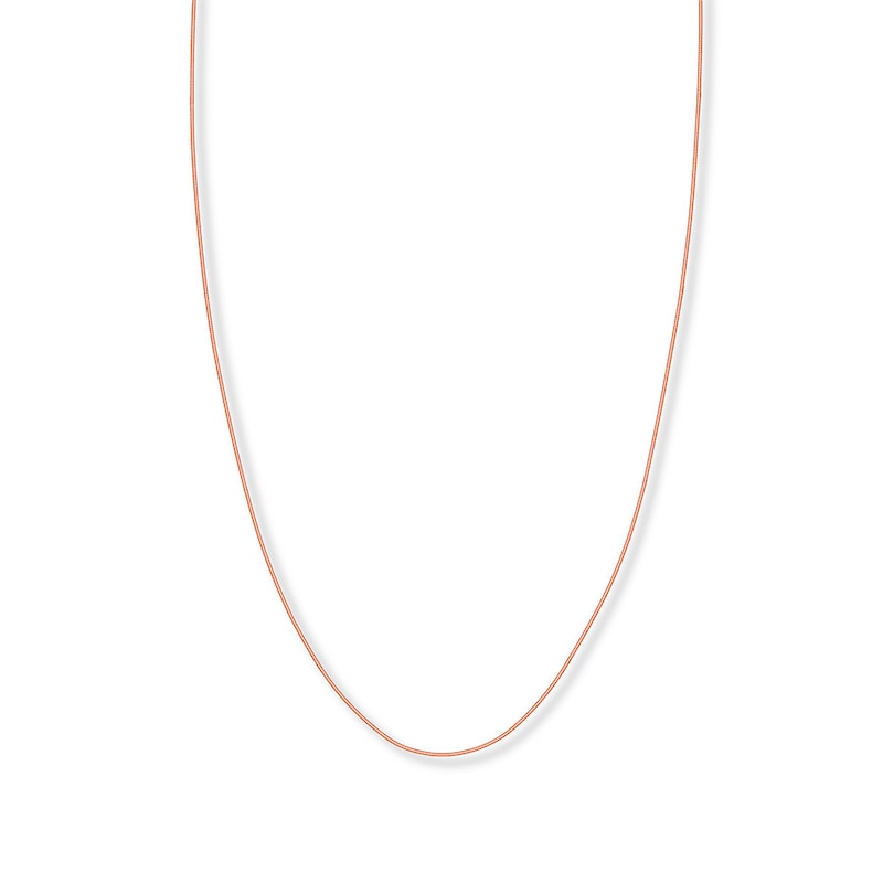 Hollow Snake Chain 14K Rose Gold 20"