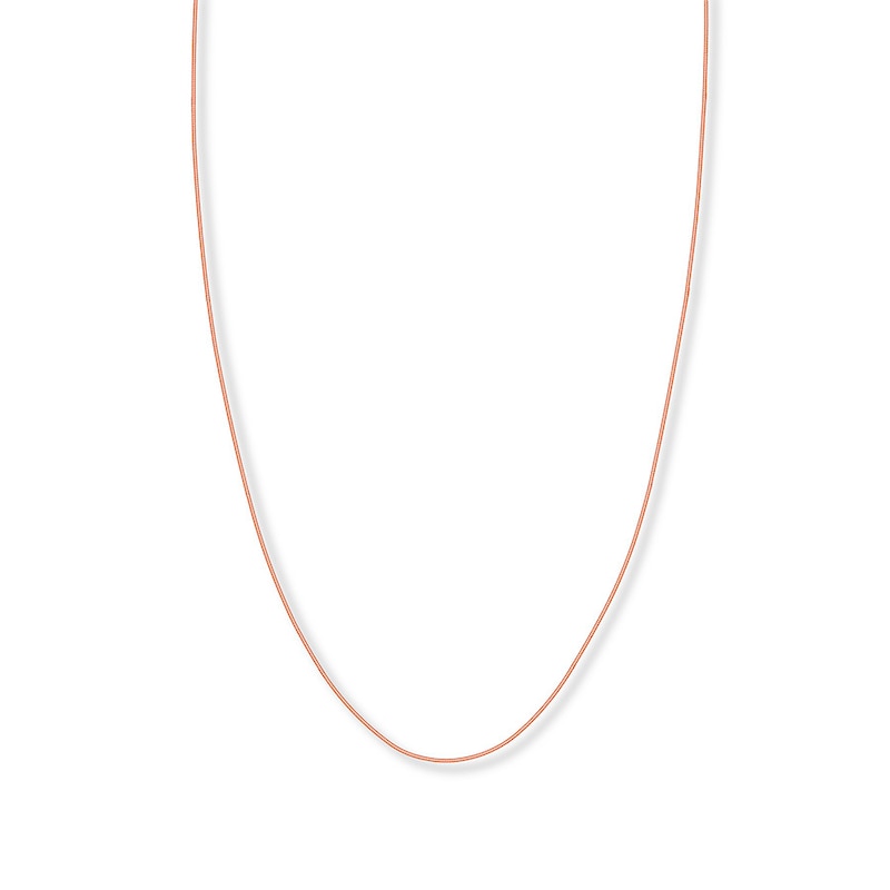 Main Image 1 of Snake Chain Hollow 14K Rose Gold 20&quot;
