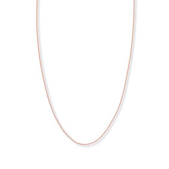 Snake Chain Hollow 14K Rose Gold 24"