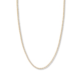 Double Rope Chain Hollow 14K Yellow Gold 16"
