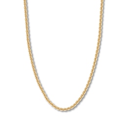 Rope Chain Hollow 14K Yellow Gold 20"