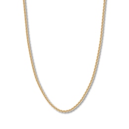 Rope Chain Hollow 14K Yellow Gold 18"