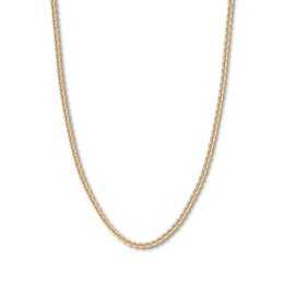 Rope Chain Hollow 14K Yellow Gold 20"