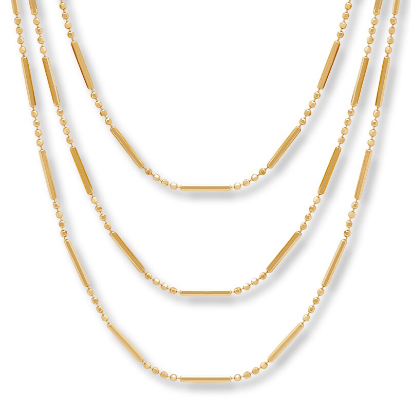  BSWAJIOJIO Layered Gold Necklaces Chain Necklace Gold