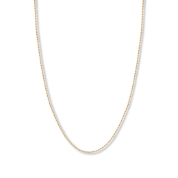 Textured Rope Chain Solid 14K Yellow Gold 24"
