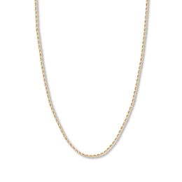 Textured Rope Chain Solid 14K Yellow Gold 20"