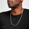Thumbnail Image 2 of 24&quot; Textured Rope Chain Solid 14K Yellow Gold