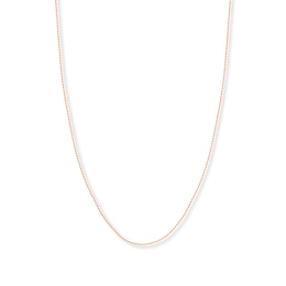 16" Textured Rope Chain Solid 14K Rose Gold Appx. 1.05mm
