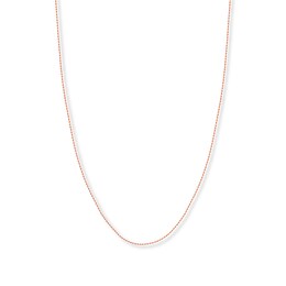 20" Textured Rope Chain Solid 14K Rose Gold Appx. 1.05mm
