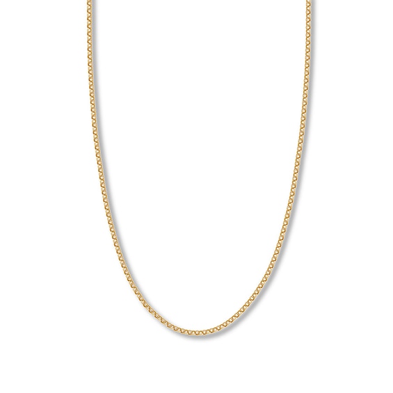 20" Rolo Chain Necklace Hollow 14K Yellow Gold Appx. 2.5mm