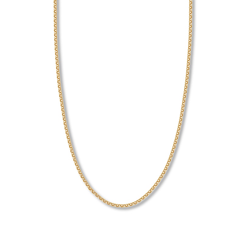Main Image 1 of 24&quot; Rolo Chain Necklace Hollow 14K Yellow Gold Appx. 2.5mm