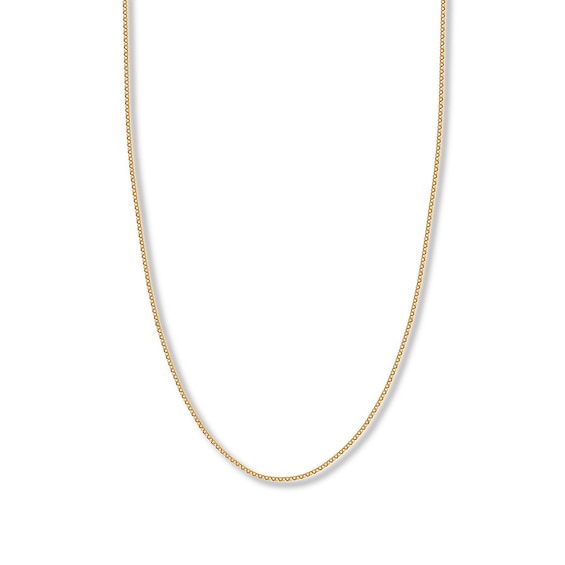 18" Rolo Chain Necklace Hollow 14K Yellow Gold Appx. 1.5mm