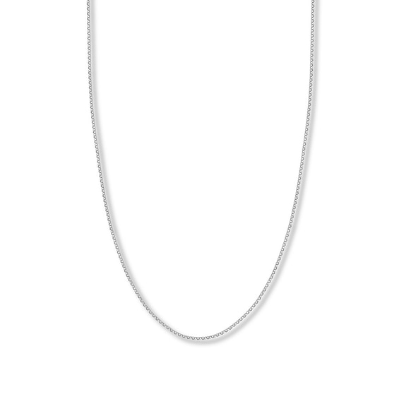 16" Rolo Chain Necklace Hollow 14K White Gold Appx. 1.5mm