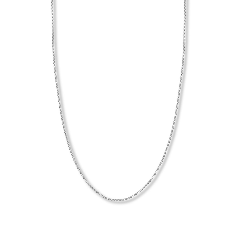 16" Hollow Rolo Chain Necklace 14K White Gold Appx. 1.5mm