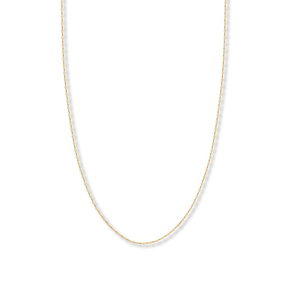 16" Forzatina Chain Necklace Solid 14K Yellow Gold Appx. 1.45mm