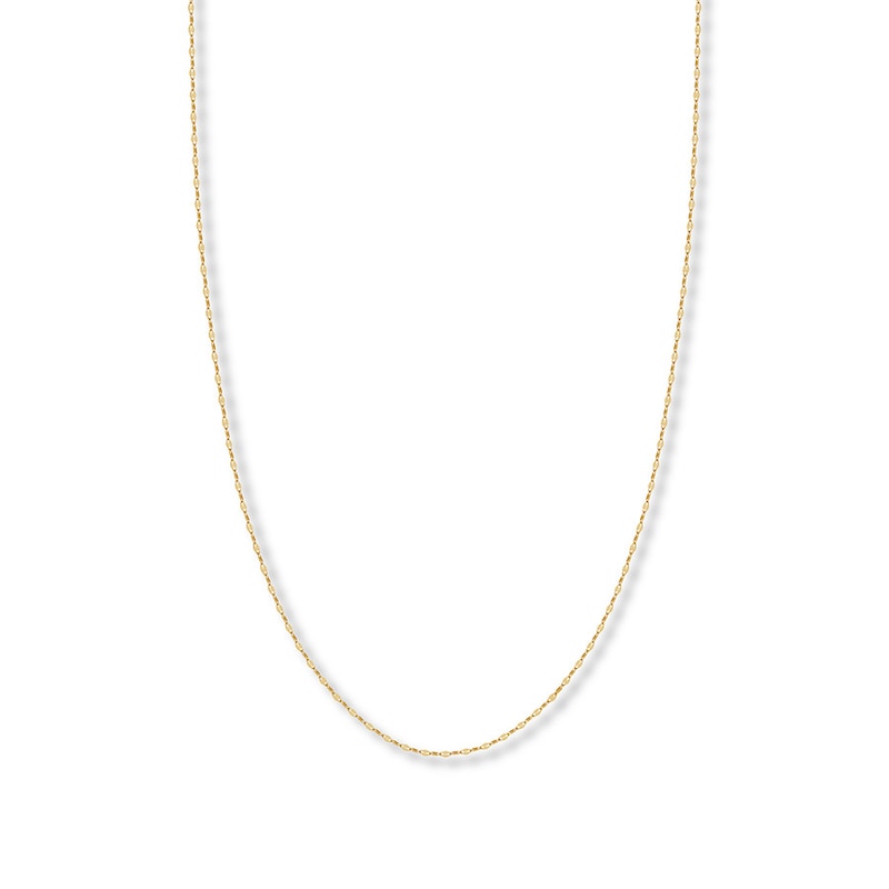 Main Image 1 of 16&quot; Forzatina Chain Necklace Solid 14K Yellow Gold Appx. 1.45mm