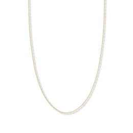 18" Forzatina Chain Necklace Solid 14K Yellow Gold Appx. 1.45mm