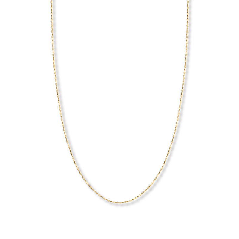 Main Image 1 of 18&quot; Forzatina Chain Necklace Solid 14K Yellow Gold Appx. 1.45mm