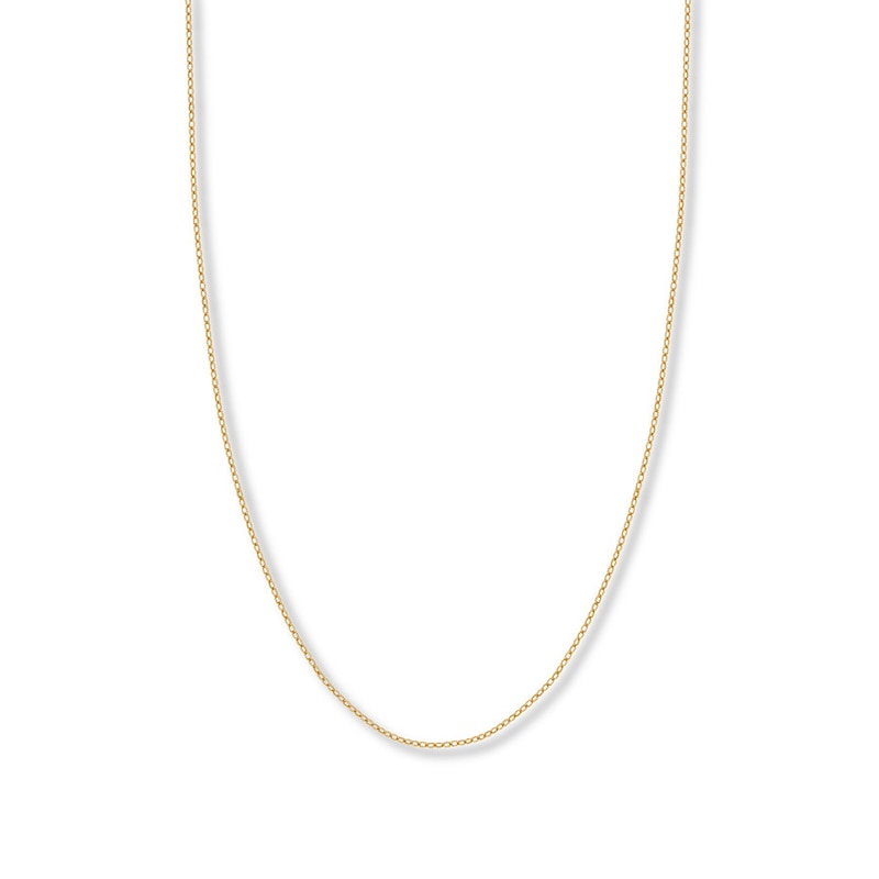 20" Solid Rolo Chain Necklace 14K Yellow Gold Appx. 1.82mm