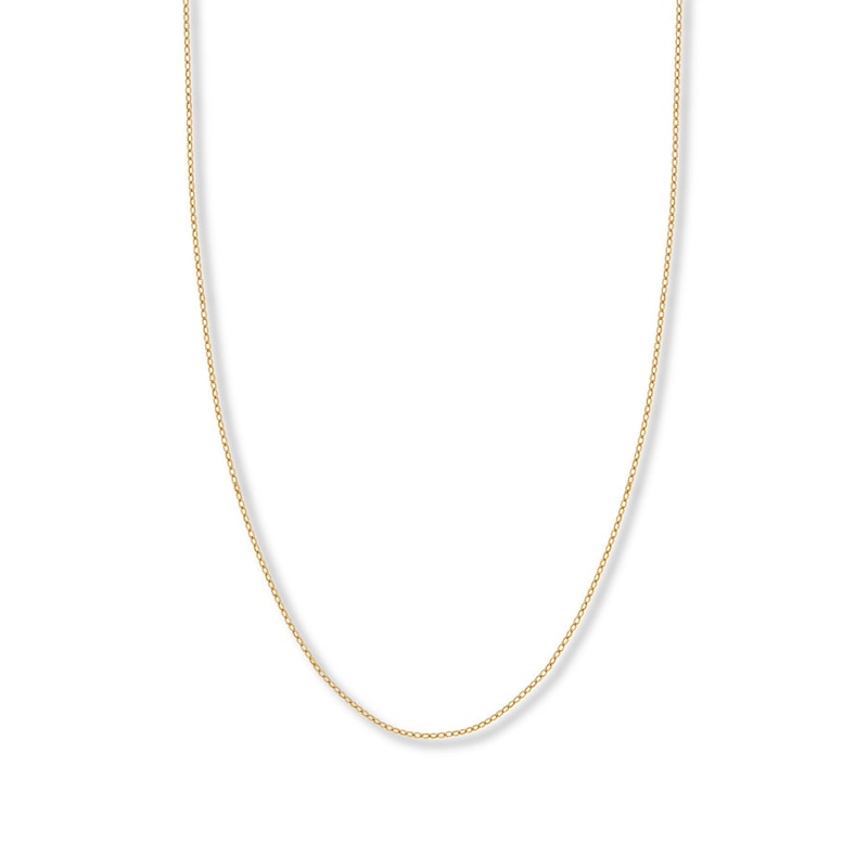 24" Solid Rolo Chain Necklace 14K Yellow Gold Appx. 1.82mm