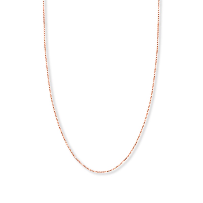 20" Solid Rolo Chain 14K Rose Gold Appx. 1.82mm with 360