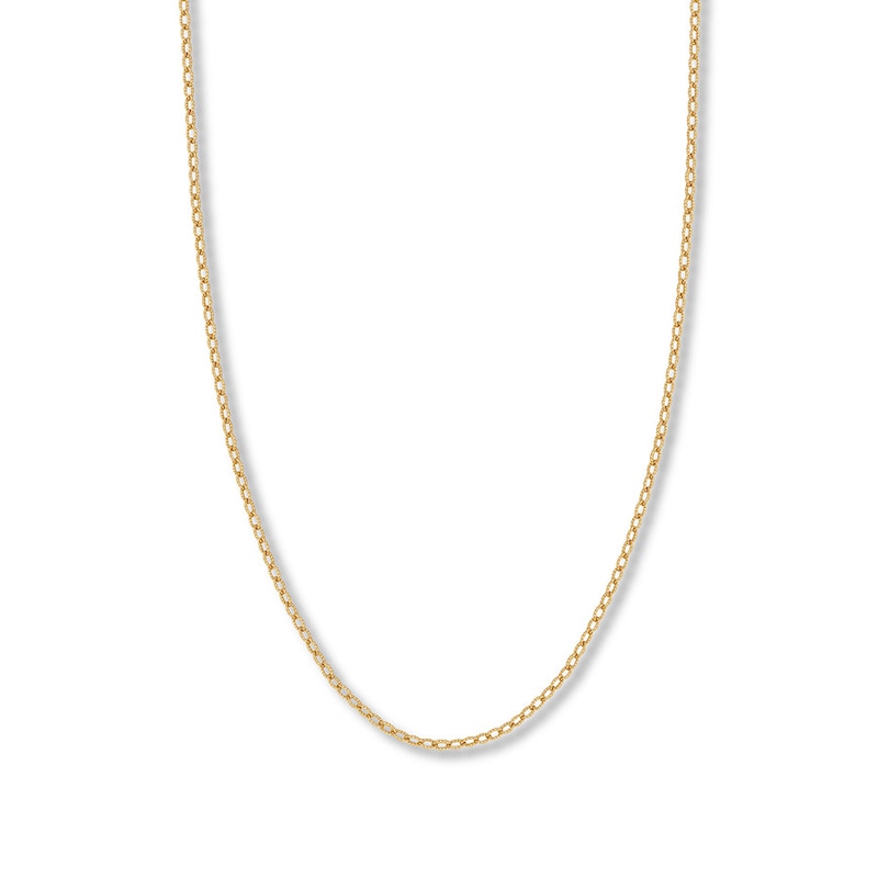 Main Image 1 of 24&quot; Rolo Chain Solid 14K Yellow Gold Appx. 2.15mm
