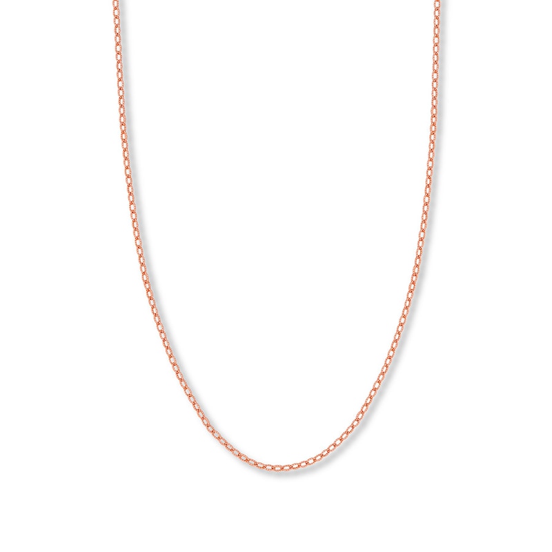 16" Solid Rolo Chain 14K Rose Gold Appx. 2.15mm