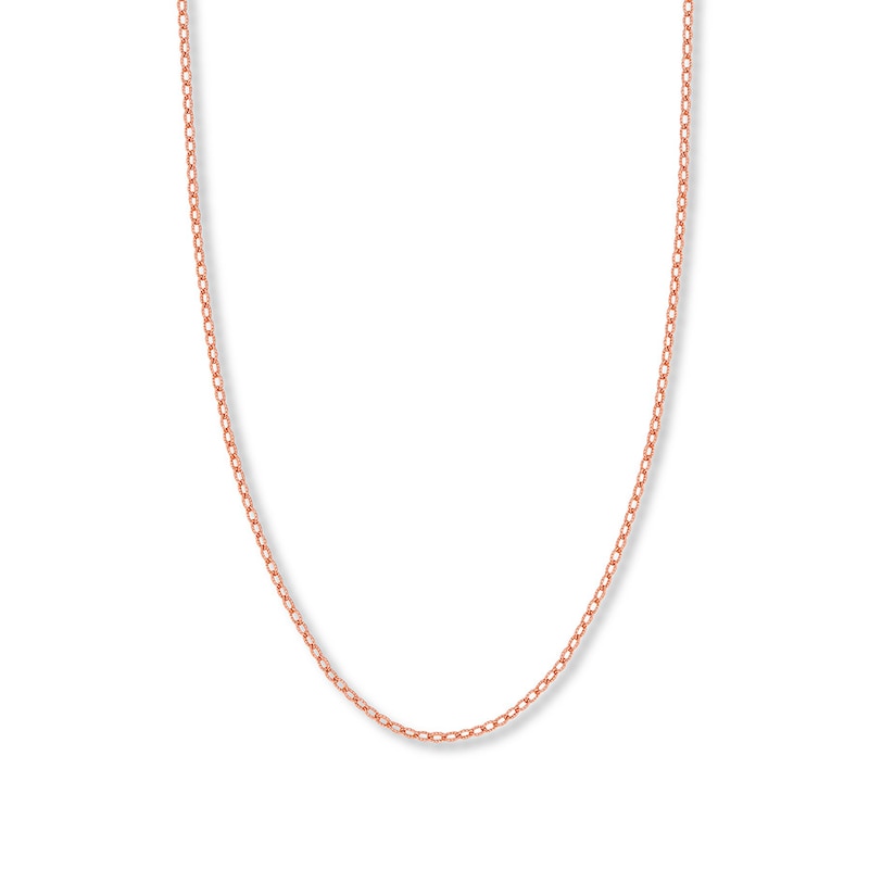 Main Image 1 of 16&quot; Rolo Chain Solid 14K Rose Gold Appx. 2.15mm