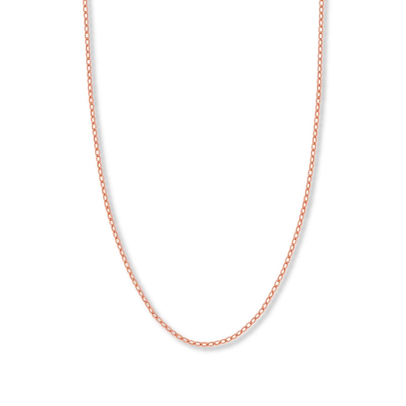 Main Image 1 of 20&quot; Rolo Chain Solid 14K Rose Gold Appx. 2.15mm