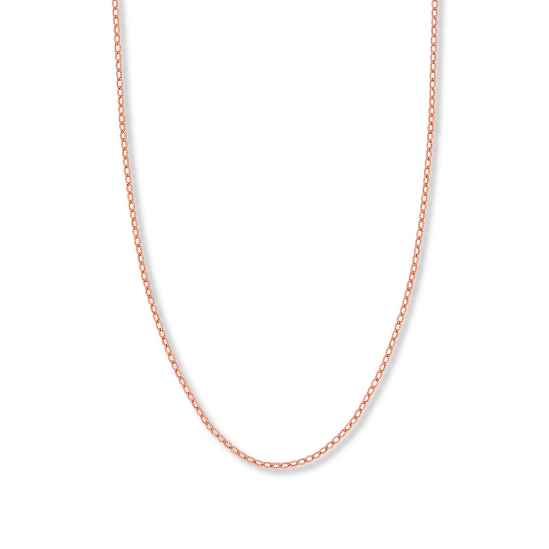 Main Image 1 of 24&quot; Rolo Chain Solid 14K Rose Gold Appx. 2.15mm