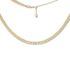 Thumbnail Image 1 of Curb Chain Choker Necklace 14K Yellow Gold 16&quot; Adjustable