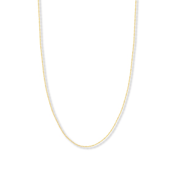 16" Singapore Chain Solid 14K Yellow Gold Appx. 1.15mm