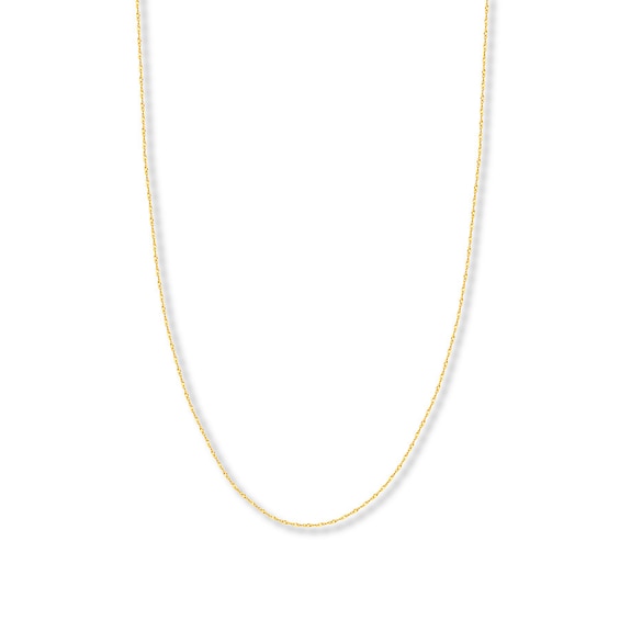 20" Singapore Chain Solid 14K Yellow Gold Appx. 1.15mm