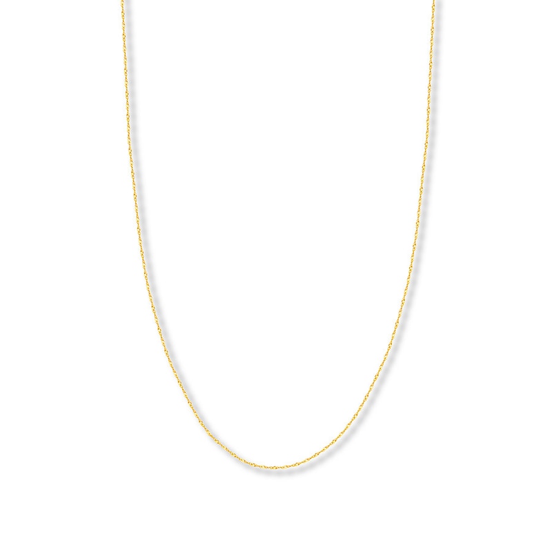 24" Solid Singapore Chain 14K Yellow Gold Appx. 1.15mm