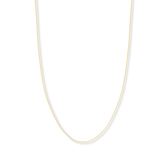 18" Singapore Chain Solid 14K Yellow Gold Appx. .8mm