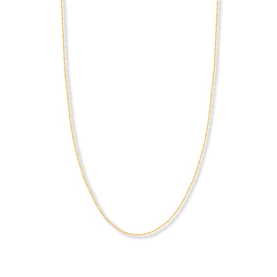 18" Singapore Chain Solid 14K Yellow Gold Appx. 1.4mm