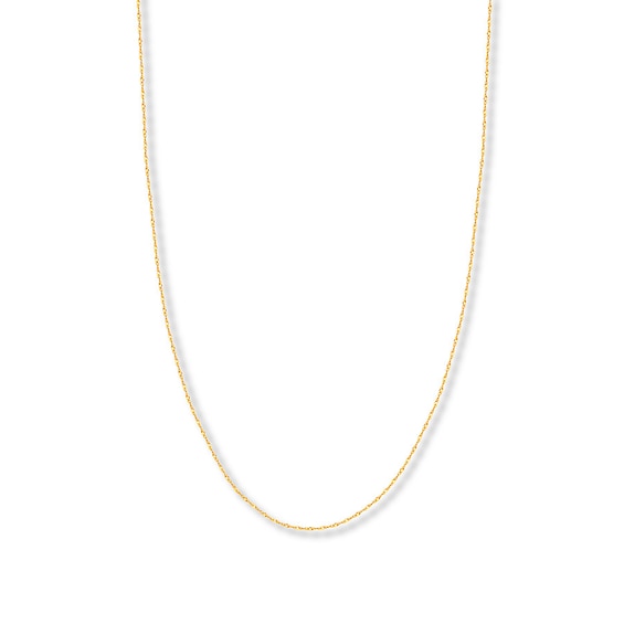 20" Singapore Chain Solid 14K Yellow Gold Appx. 1.4mm