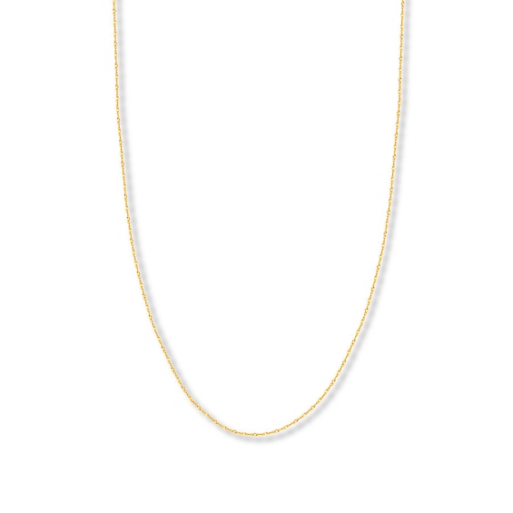 18" Singapore Chain Solid 14K Yellow Gold Appx. 1.7mm