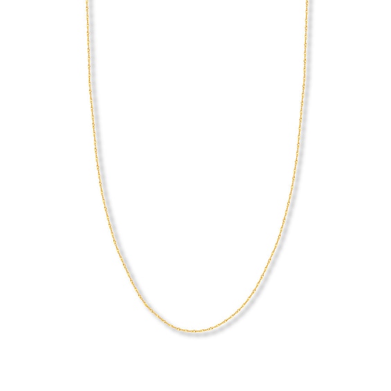 20" Singapore Chain Solid 14K Yellow Gold Appx. 1.7mm