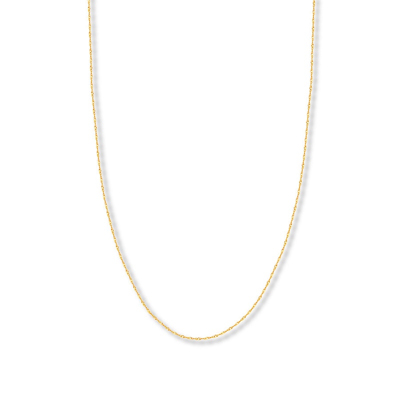 24" Solid Singapore Chain 14K Yellow Gold Appx. 1.7mm with 360