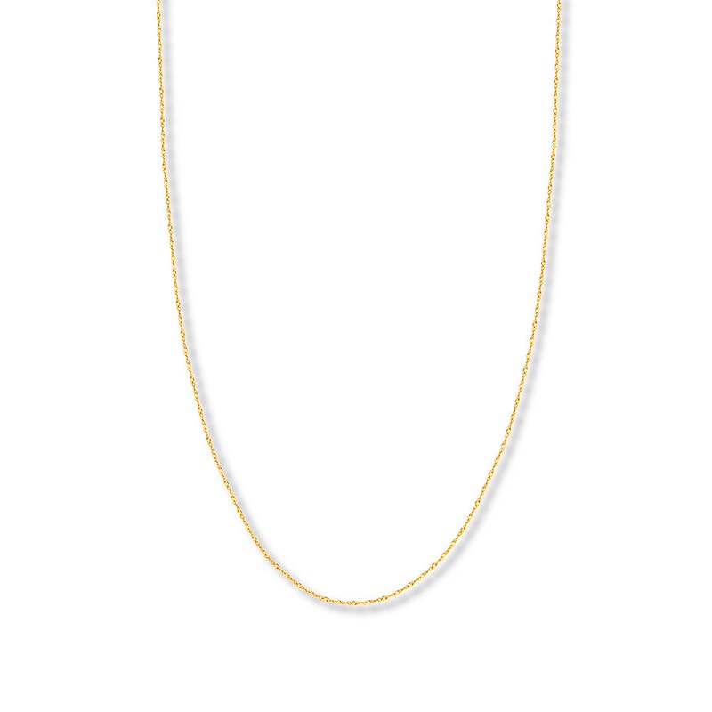 24" Solid Singapore Chain 14K Yellow Gold Appx. 1.7mm