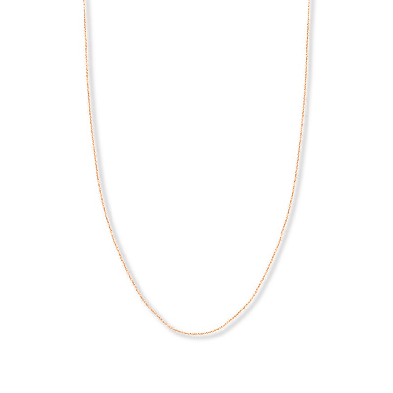Main Image 1 of 16&quot; Singapore Chain Solid 14K Rose Gold Appx. .85mm