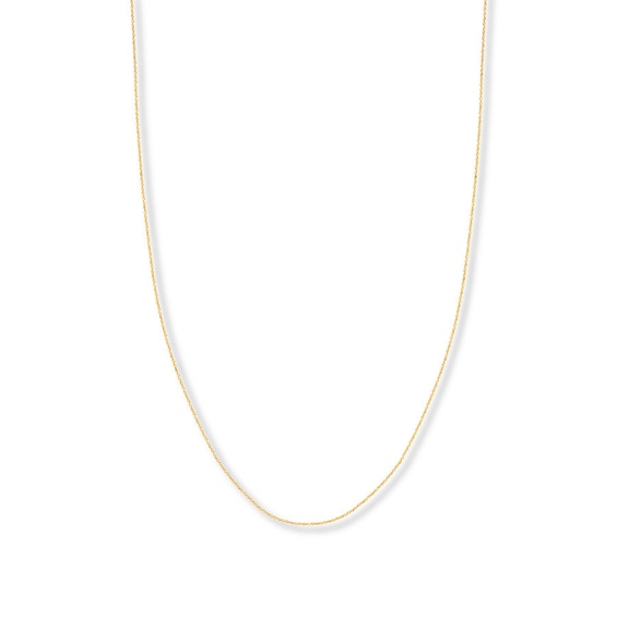 16" Solid Singapore Chain 14K Yellow Gold Appx. .85mm