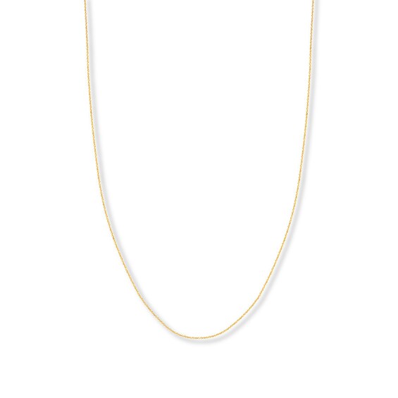 18" Solid Singapore Chain 14K Yellow Gold Appx. .85mm