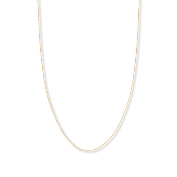 18" Singapore Chain Solid 14K Yellow Gold Appx. .85mm