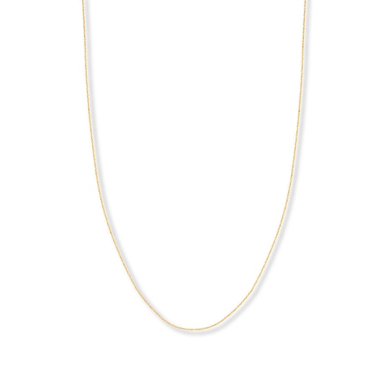 20" Singapore Chain Solid 14K Yellow Gold Appx. .85mm