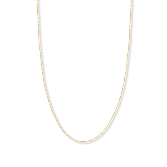 16" Singapore Chain Solid 14K Yellow Gold Appx. 1.4mm