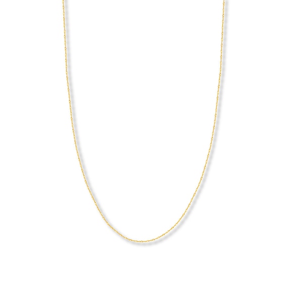 20" Singapore Chain Solid 14K Yellow Gold Appx. 1.4mm